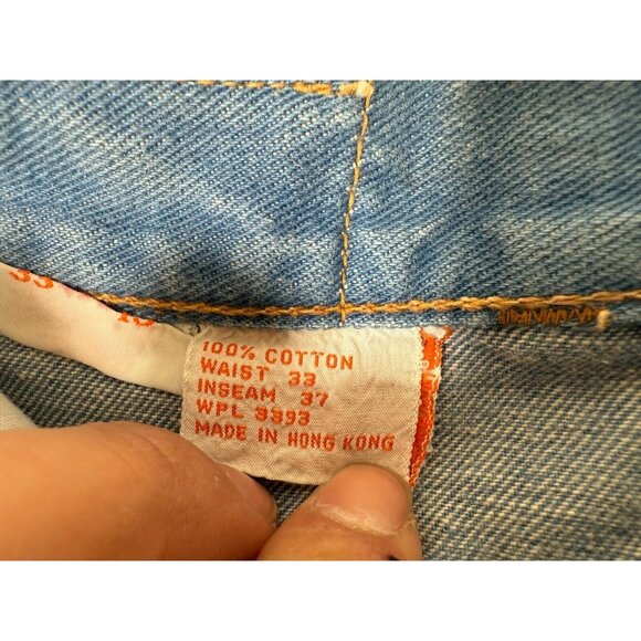 Vintage STE.LVCIEN Men’s Flared Bell Bottom Jeans 9 Long 33 x 37 - Picture 6 of 14